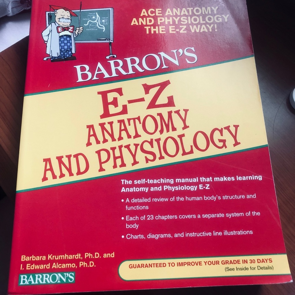 BARRON’S e-z anatomy and physiology book